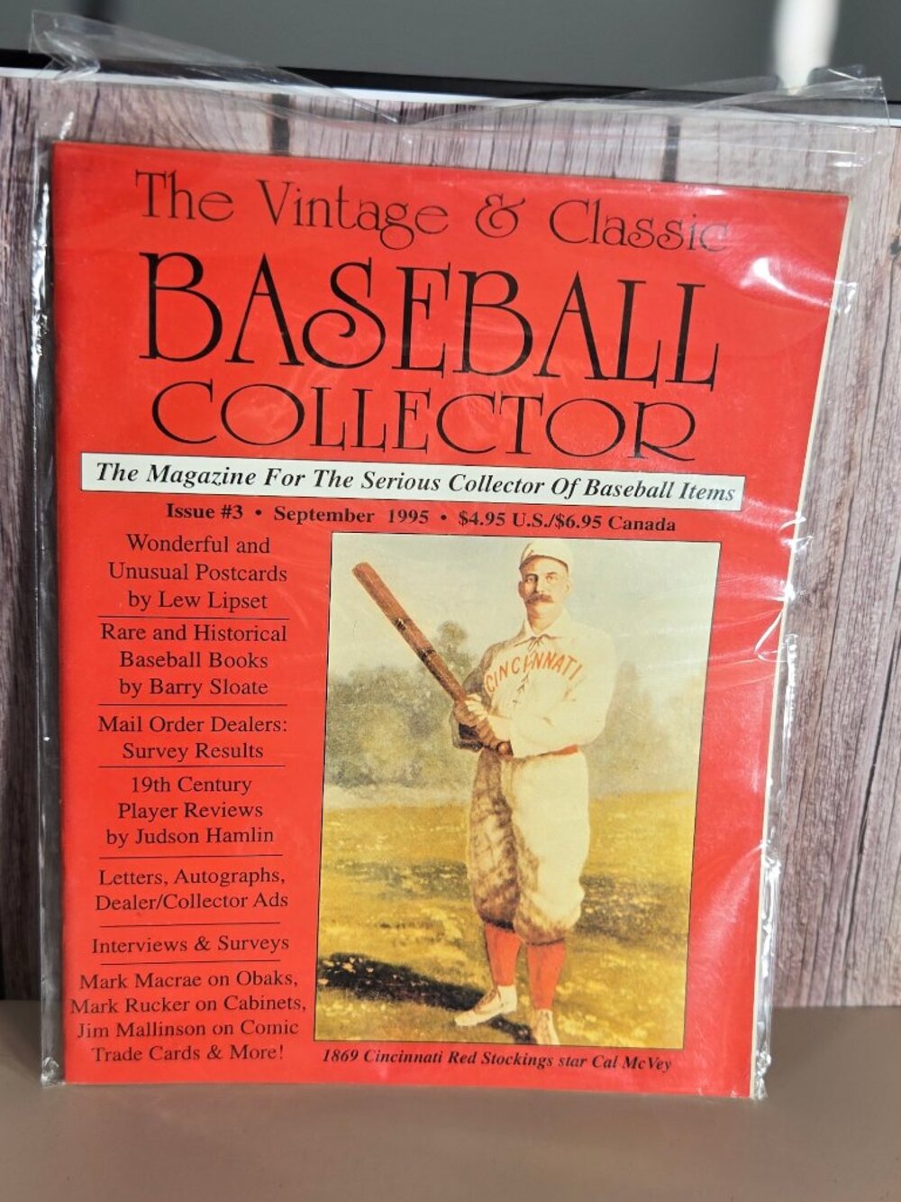 Vintage Baseball Collector Magazine Issue 3 Sept 1995 Cal McVey Cincinnati Reds - Picture 2 of 7